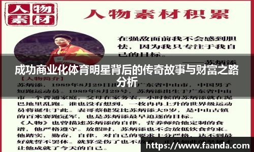 成功商业化体育明星背后的传奇故事与财富之路分析